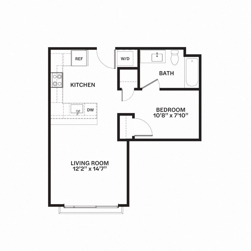B2 Floor Plan at Corner 63, Seattle